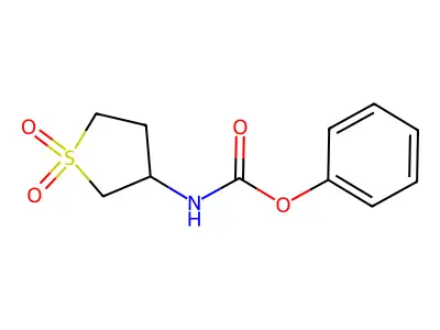 Phenyl (1,1-dioxidotetrahydro-3-thienyl)carbamate structure