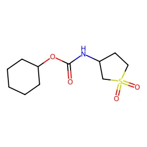 Cyclohexyl (1,1-dioxidotetrahydrothiophen-3-yl)carbamate structure