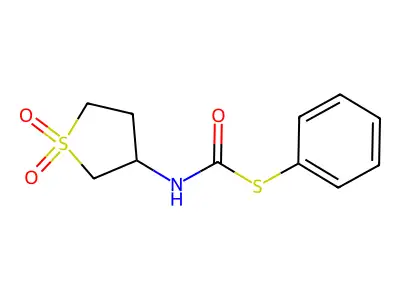 N-(1,1-dioxothiolan-3-yl)phenylthiocarboxamide structure