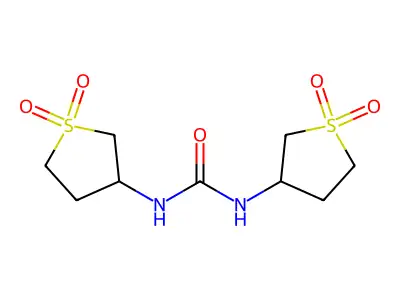1,3-Bis(1,1-dioxidotetrahydrothiophen-3-yl)urea structure