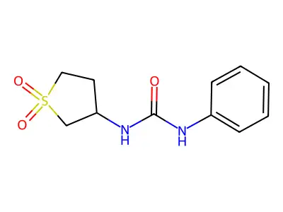 1-(1,1-Dioxidotetrahydrothiophen-3-yl)-3-phenylurea structure