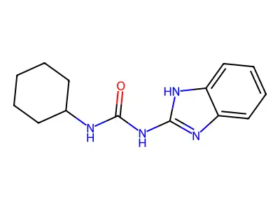 1-(1H-benzimidazol-2-yl)-3-cyclohexylurea structure