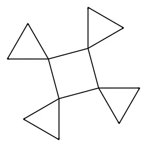 Tetraspiro[2.0.2.0.2.0.2.0]dodecane structure