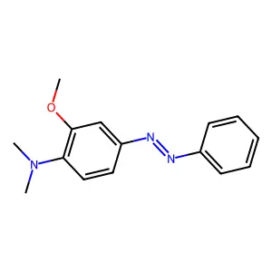 N,N-Dimethyl-4-phenylazo-o-anisidine structure