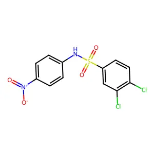 3,4-dichloro-N-(4-nitrophenyl)benzenesulfonamide structure