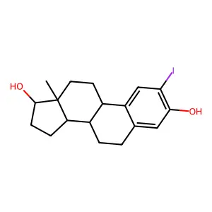 (17beta)-2-Iodoestra-1,3,5(10)-triene-3,17-diol structure
