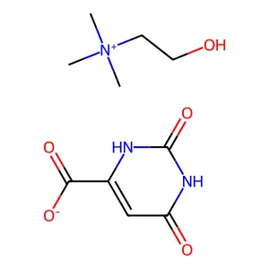 Choline orotate structure