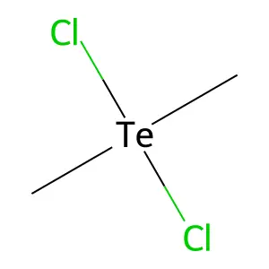 Dichloridodimethyltellurium structure