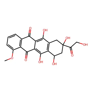 Adriamycin aglycone structure