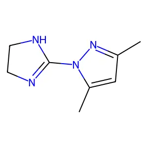 1-(4,5-dihydro-1H-imidazol-2-yl)-3,5-dimethyl-1H-pyrazole structure