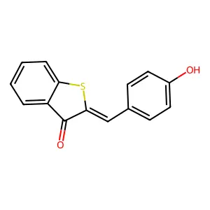 2-[(4-Hydroxyphenyl)methylidene]-1-benzothiophen-3-one structure