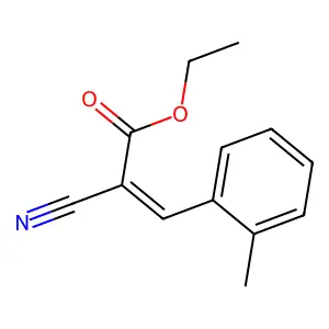Ethyl 2-cyano-3-(2-methylphenyl)prop-2-enoate structure