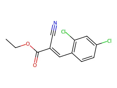 Ethyl 2-cyano-3-(2,4-dichlorophenyl)acrylate structure
