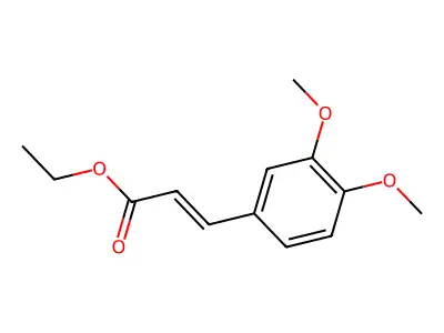 Ethyl 3-(3,4-dimethoxyphenyl)prop-2-enoate structure