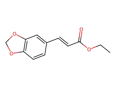 Ethyl 3-(1,3-benzodioxol-5-yl)prop-2-enoate structure