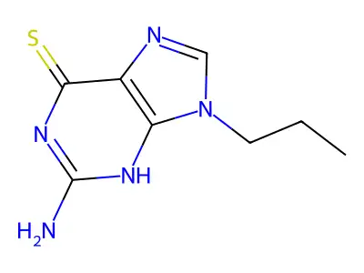 9-Propyl-6-thioguanine structure