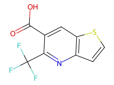 5-(Trifluoromethyl)thieno(3,2-b)pyridine-6-carboxylic acid structure