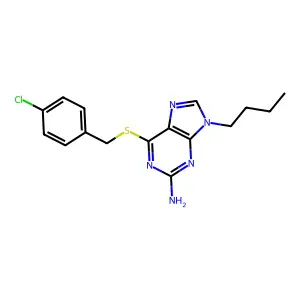 6-Dimethylamino-9-(2-hydroxy-3-(4-methoxyphenyl-L-alanylamino)propyl)purine structure