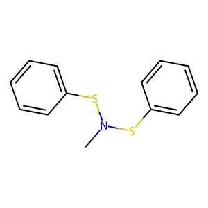 N-甲基-N-(苯硫基)苯亚磺酰胺 structure