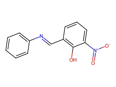 2-Nitro-6-[(phenylimino)methyl]phenol structure