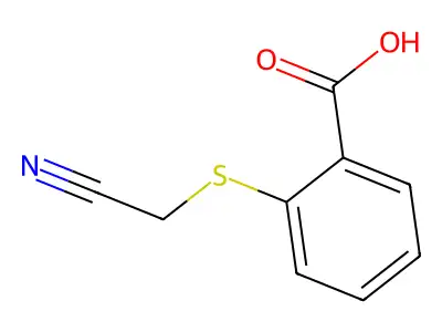 2-[(Cyanomethyl)sulfanyl]benzoic acid structure