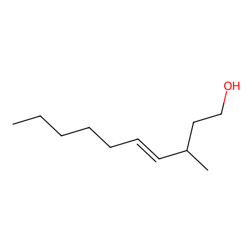 3-Methyldec-4-en-1-ol structure