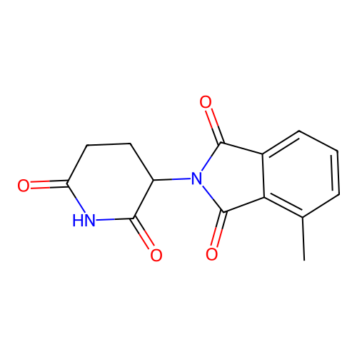 2-(2,6-Dioxopiperidin-3-yl)-4-methylisoindoline-1,3-dione structure