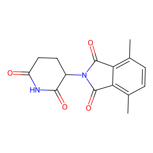 2-(2,6-Dioxopiperid-3-yl)-4,7-dimethylisoindoline-1,3-dione structure