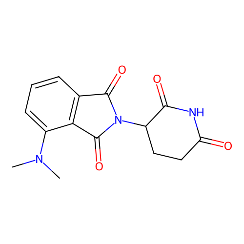 4-Dimethylamino-2-(2,6-dioxo(3-piperidyl))isoindoline-1,3-dione structure
