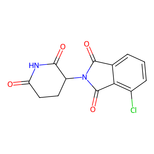 4-Chloro-2-(2,6-dioxopiperidin-3-yl)isoindoline-1,3-dione structure