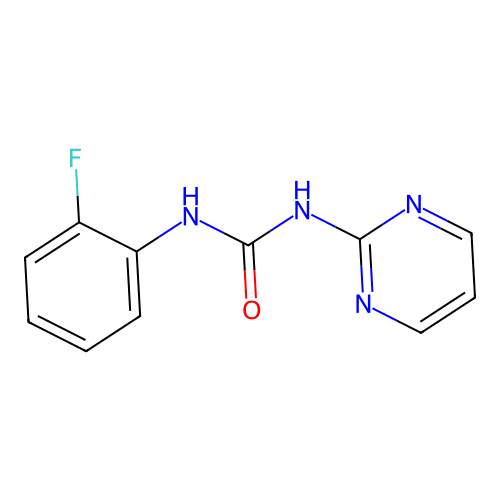 1-(2-Fluorophenyl)-3-pyrimidin-2-yl-urea structure