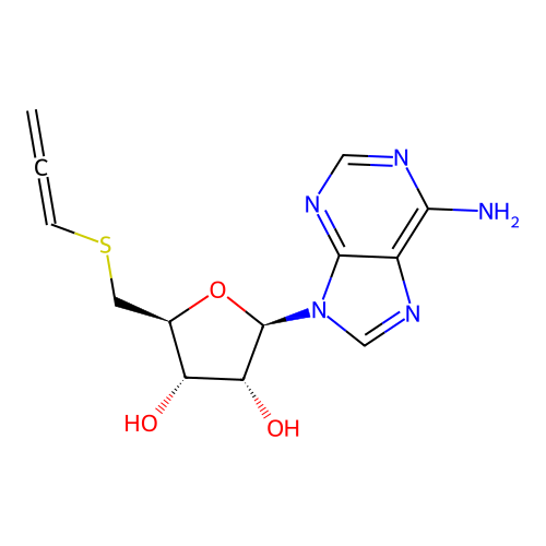 5'-S-Propargyl-5'-thioadenosine structure