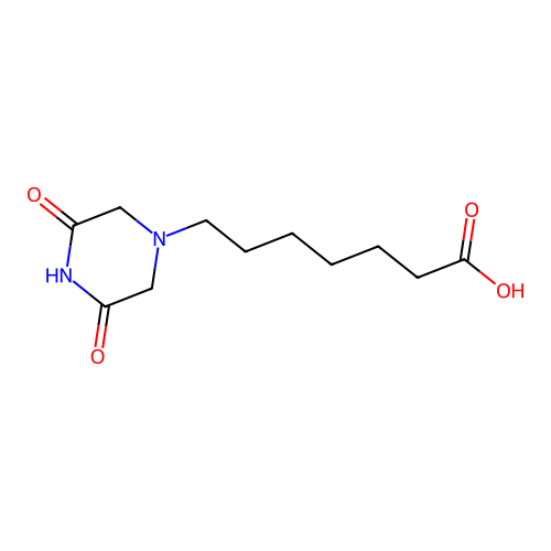 7-(3,5-dioxopiperazin-1-yl)heptanoic Acid structure