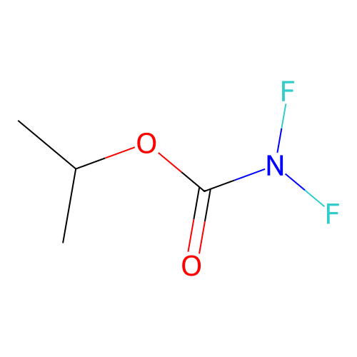 Isopropyl difluorocarbamate structure