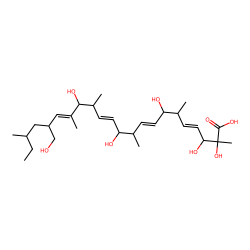 4,8,12,16-Docosatetraenoic acid, 2,3,7,11,15-pentahydroxy-18-(hydroxymethyl)-2,6,10,14,16,20-hexamethyl- structure