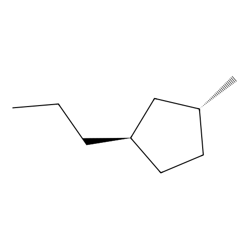1-trans-3-Methylpropylcyclopentane structure