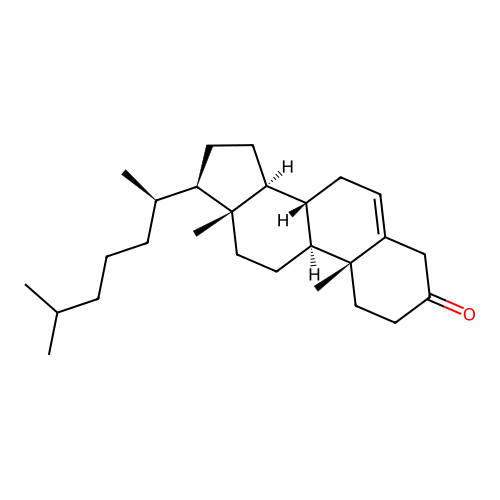 Cholest-5-en-3-one structure