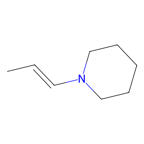 Piperidine, 1-(1-propenyl)- structure