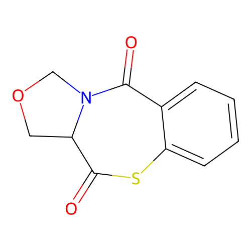 1,10a-Dihydro-2-oxa-9-thia-3a-aza-benzo[f]azulene-4,10-dione structure