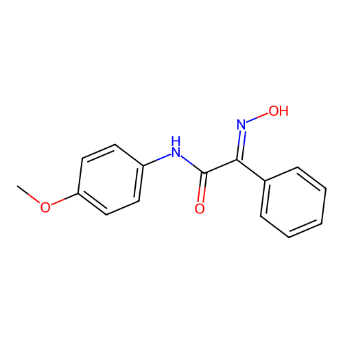 2-(Hydroxyimino)-N-(4-methoxyphenyl)-2-phenylacetamide structure
