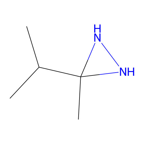 3-Methyl-3-isopropyldiaziridine structure