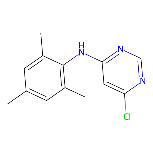 6-chloro-N-(2,4,6-trimethylphenyl)pyrimidin-4-amine structure
