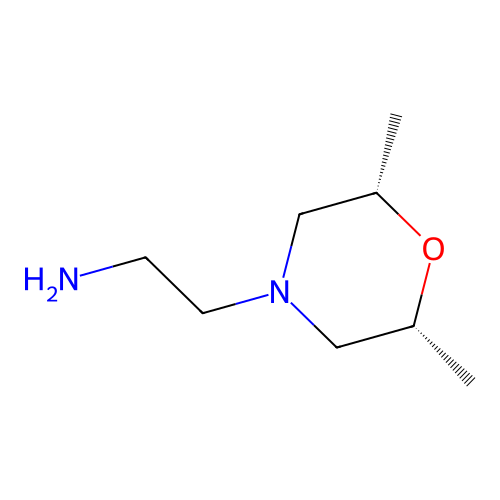 2-[(2R,6S)-2,6-dimethylmorpholin-4-yl]ethan-1-amine structure