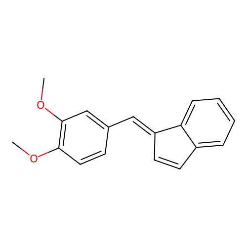 1-[(3,4-Dimethoxyphenyl)methylidene]indene structure