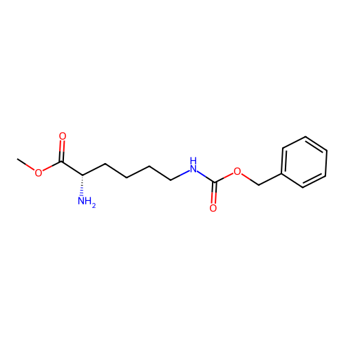 methyl (2S)-2-amino-6-(phenylmethoxycarbonylamino)hexanoate structure