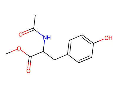 Methyl N-Acetyl-L-tyrosine structure