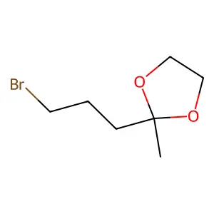 2-(3-Bromopropyl)-2-methyl-1,3-dioxolane structure