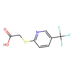 2-{[5-(Trifluoromethyl)pyridin-2-yl]sulfanyl}acetic acid structure