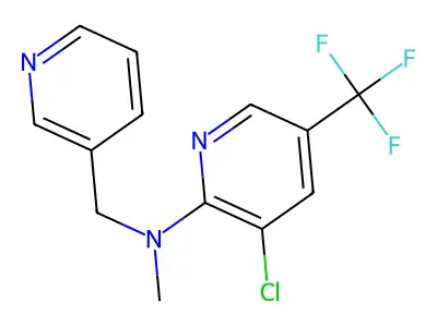 N2-methyl-N2-(3-pyridylmethyl)-3-chloro-5-(trifluoromethyl)pyridin-2-amine structure
