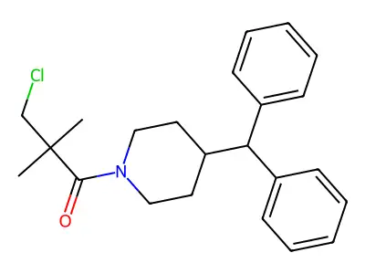 1-(4-Benzhydrylpiperidino)-3-Chloro-2,2-Dimethylpropan-1-One structure